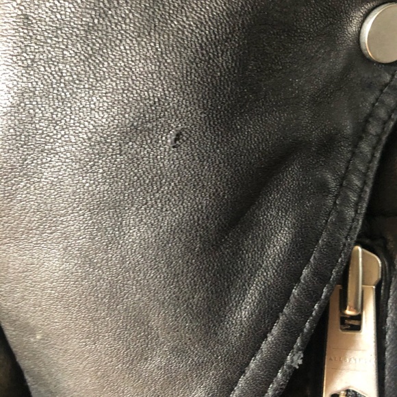 All saints leather jacket - Picture 6 of 7